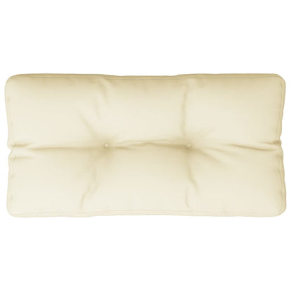 Pallet Cushion Cream 80x40x12 cm Fabric