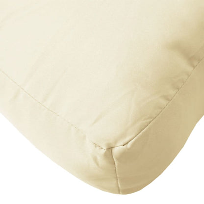 Pallet Cushion Cream 80x40x12 cm Fabric