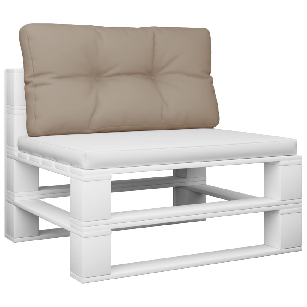 Pallet Cushion Taupe 80x40x12 cm Fabric