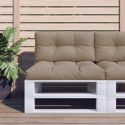 Pallet Cushion Taupe 80x40x12 cm Fabric
