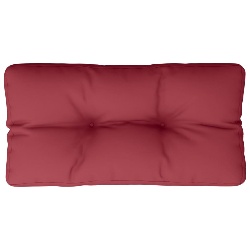 Pallet Cushion Wine Red 80x40x12 cm Fabric