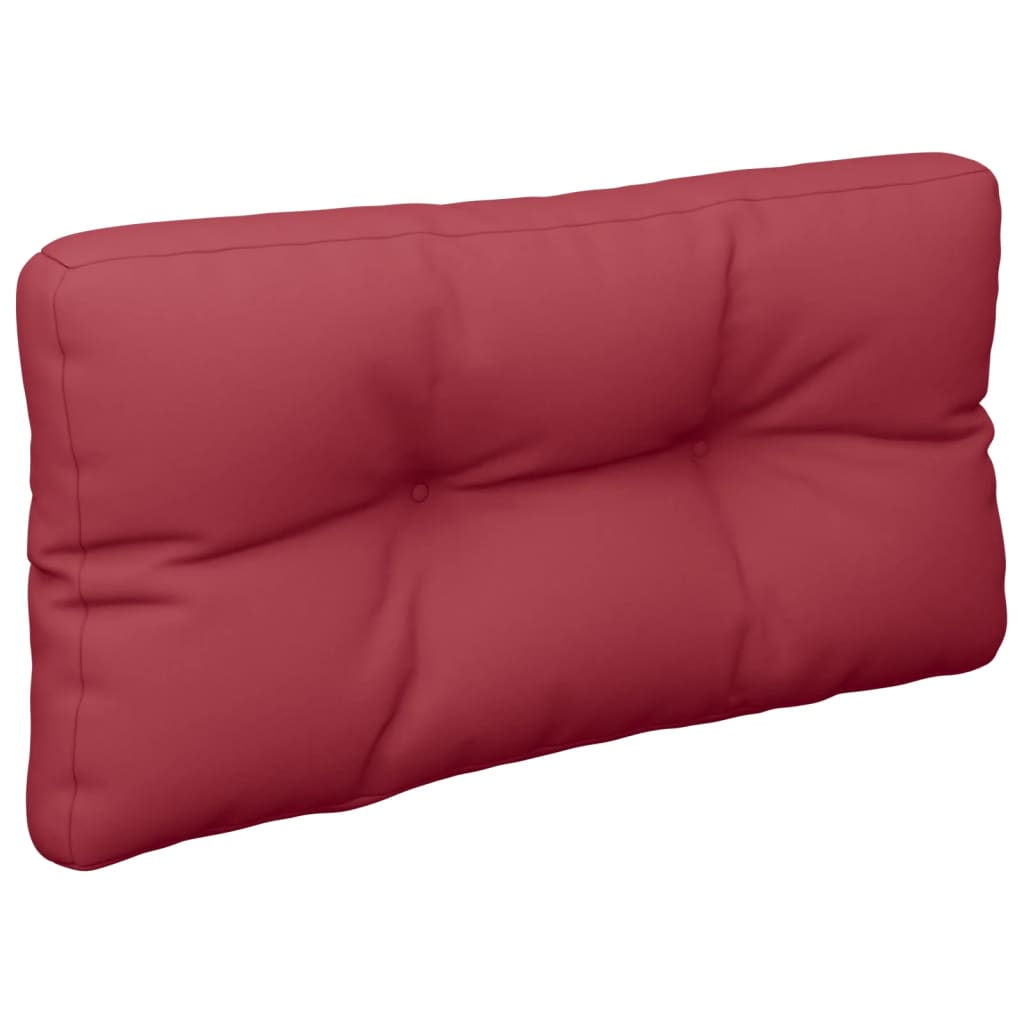Pallet Cushion Wine Red 80x40x12 cm Fabric