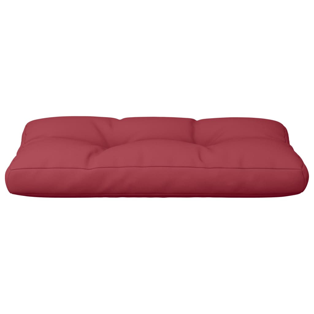 Pallet Cushion Wine Red 80x40x12 cm Fabric