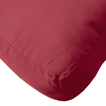 Pallet Cushion Wine Red 80x40x12 cm Fabric