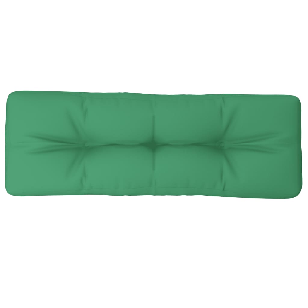 Pallet Cushion Green 120x40x12 cm Fabric