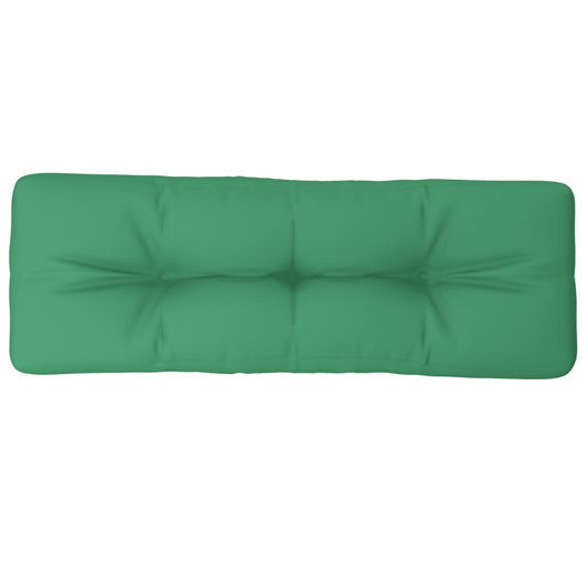 Pallet Cushion Green 120x40x12 cm Fabric