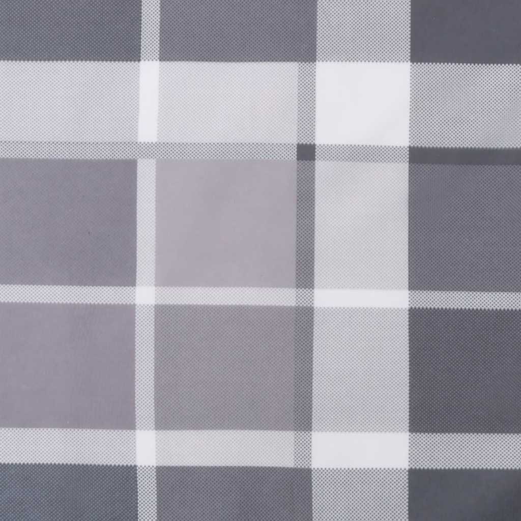 Pallet Cushion Grey Check Pattern 120x40x12 cm Fabric