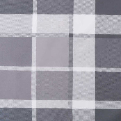 Pallet Cushion Grey Check Pattern 120x40x12 cm Fabric