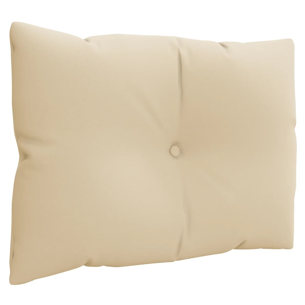 Pallet Cushions 3 pcs Beige Fabric