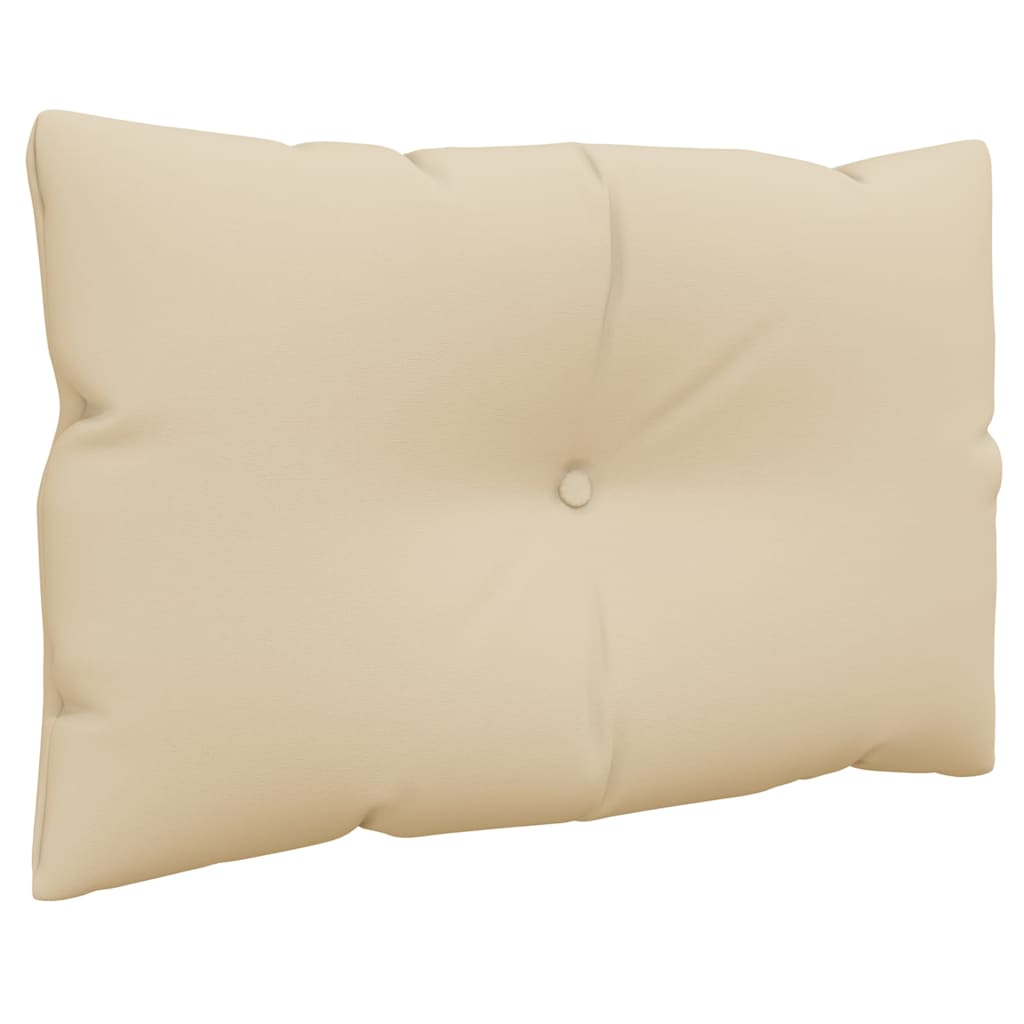 Pallet Cushions 3 pcs Beige Fabric