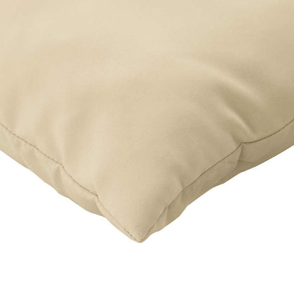 Pallet Cushions 3 pcs Beige Fabric