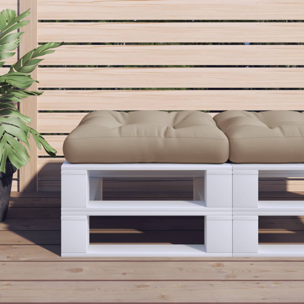 Pallet Cushion Taupe 60x61.5x10 cm Fabric