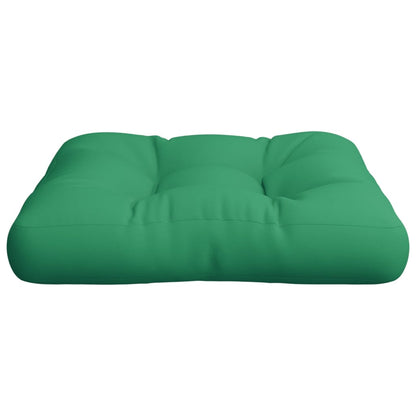 Pallet Cushion Green 58x58x10 cm Fabric