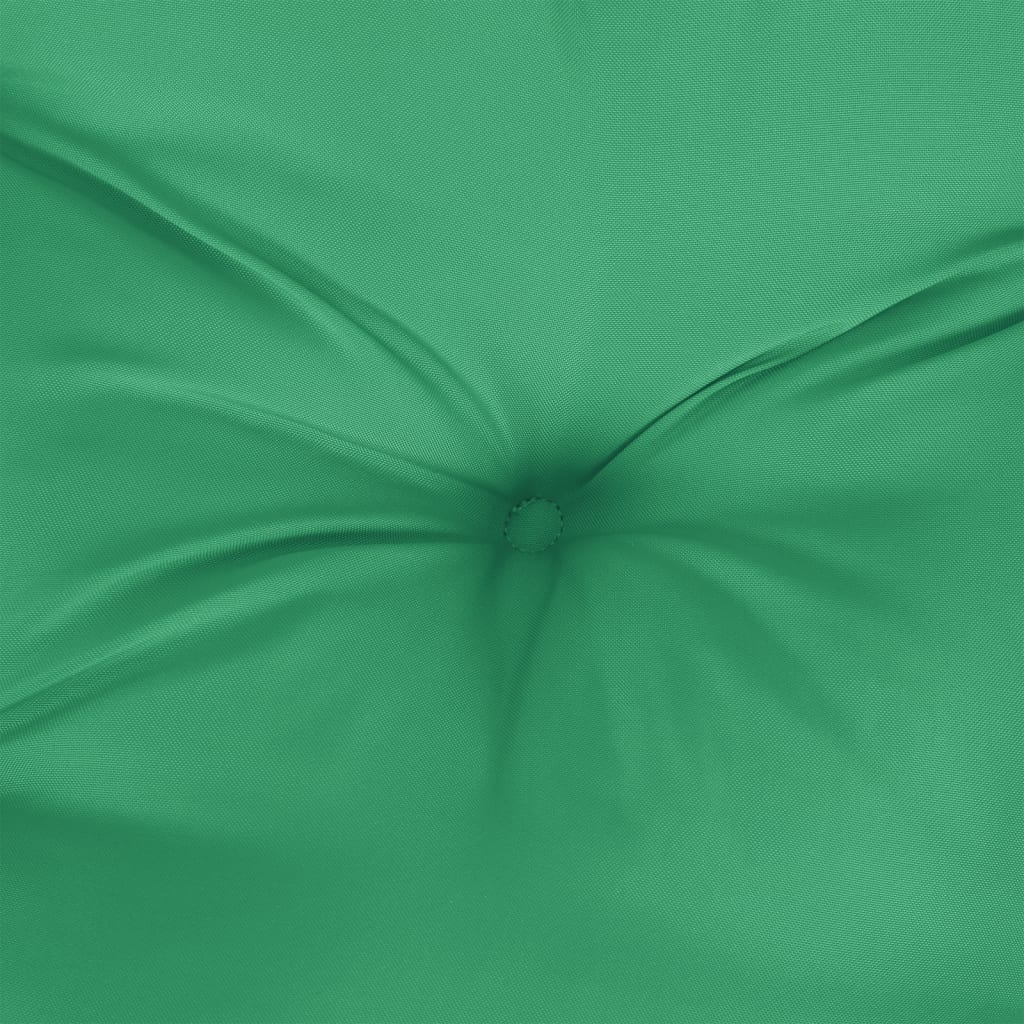 Pallet Cushion Green 58x58x10 cm Fabric
