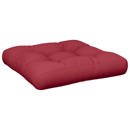 Pallet Cushion Wine Red 58x58x10 cm Fabric