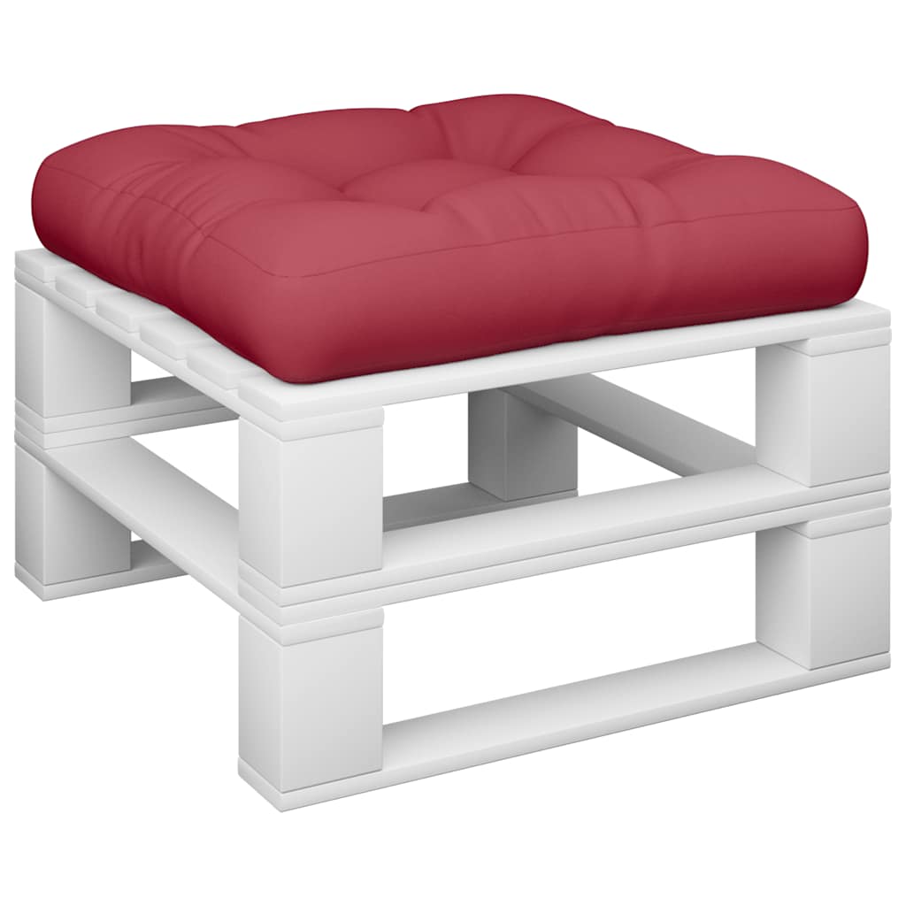 Pallet Cushion Wine Red 58x58x10 cm Fabric