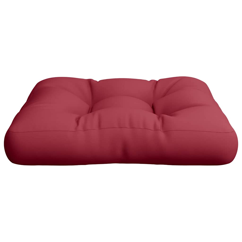 Pallet Cushion Wine Red 58x58x10 cm Fabric