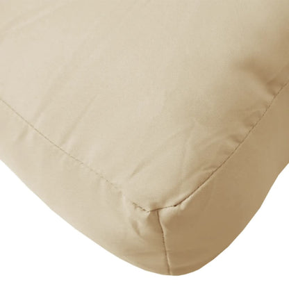 Pallet Cushions 3 pcs Beige Fabric