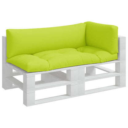 Pallet Cushions 3 pcs Bright Green Fabric