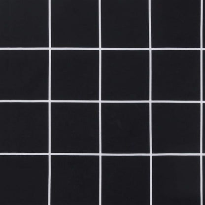 Pallet Cushions 3 pcs Black Check Pattern Oxford Fabric