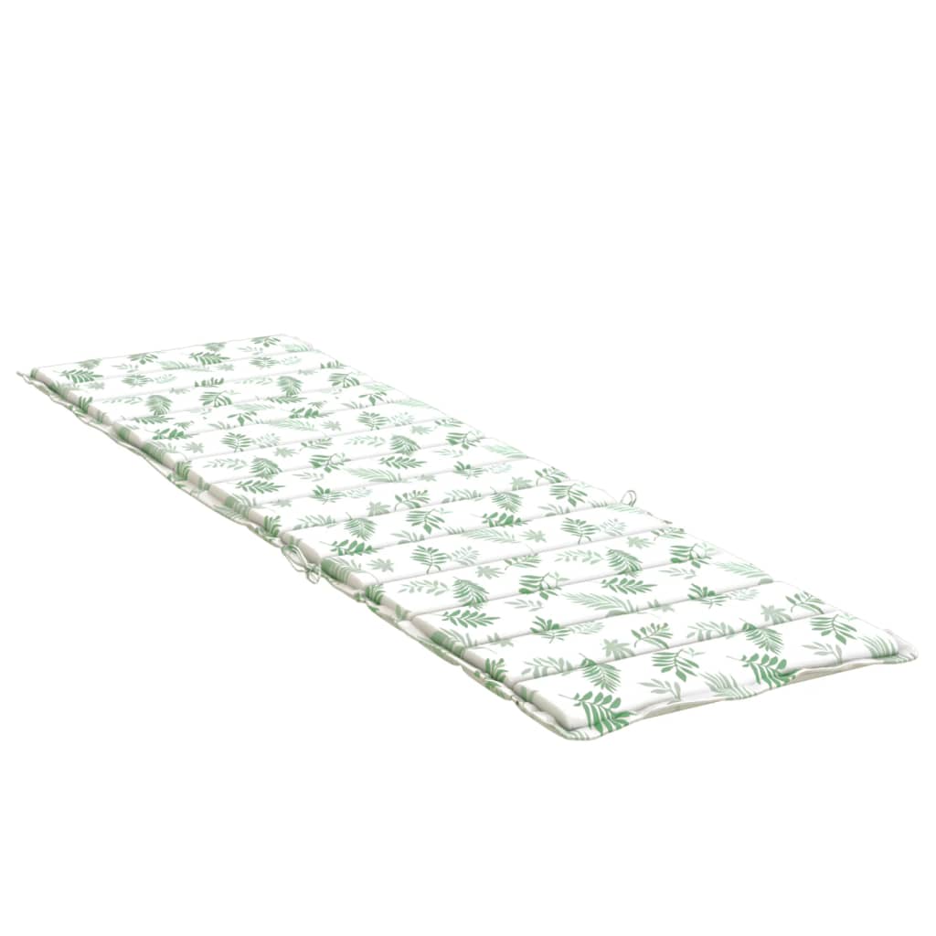 Sun Lounger Cushion Leaf Pattern Oxford Fabric