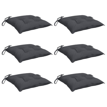 Chair Cushions 6 pcs Anthracite 15.7"x15.7"x2.8" Oxford Fabric