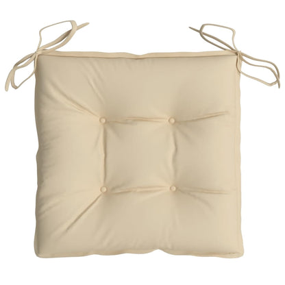 Chair Cushions 4 pcs Beige 15.7"x15.7"x2.8" Oxford Fabric