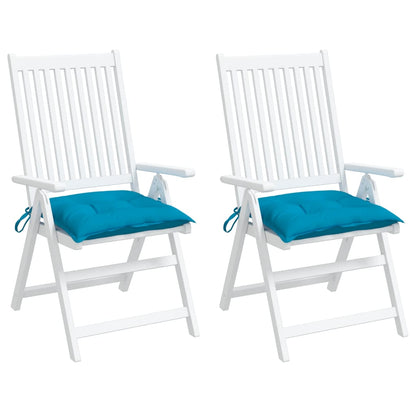 Chair Cushions 2 pcs Light Blue 15.7"x15.7"x2.8" Oxford Fabric