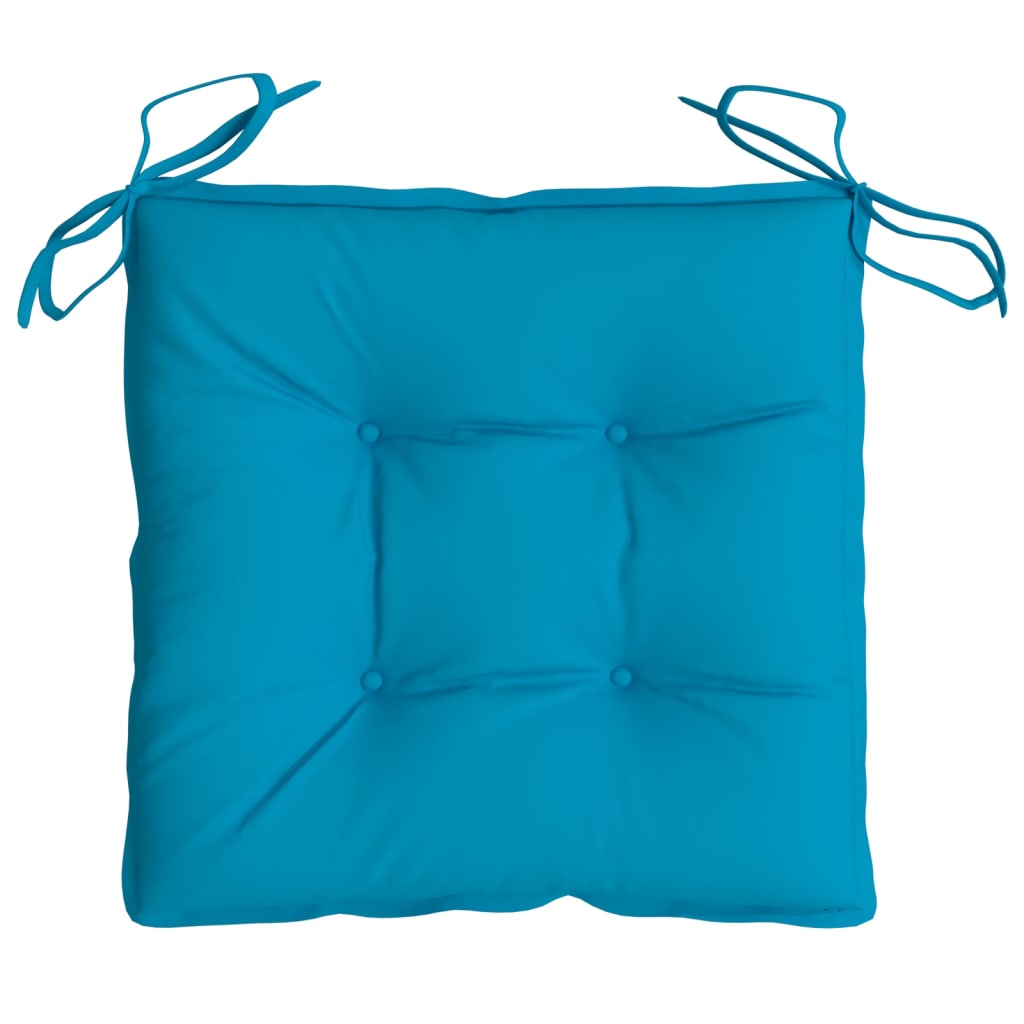 Chair Cushions 2 pcs Light Blue 15.7"x15.7"x2.8" Oxford Fabric