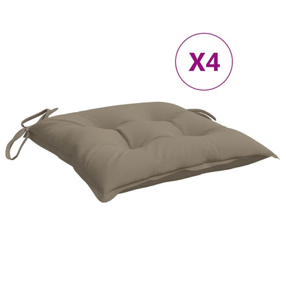Chair Cushions 4 pcs Taupe 15.7"x15.7"x2.8" Oxford Fabric