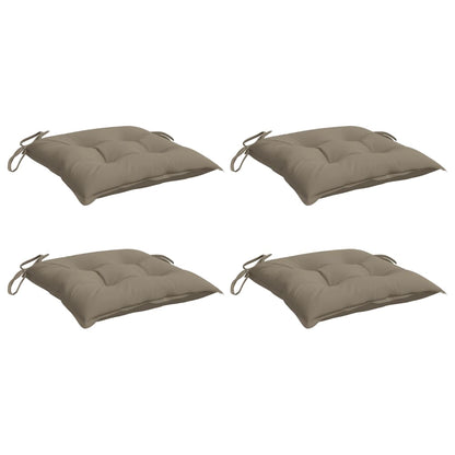 Chair Cushions 4 pcs Taupe 15.7"x15.7"x2.8" Oxford Fabric