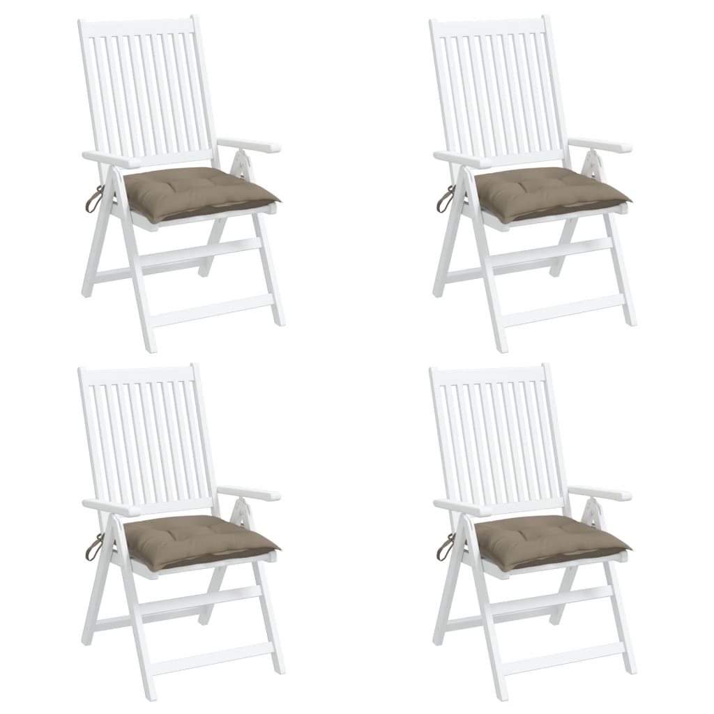 Chair Cushions 4 pcs Taupe 15.7"x15.7"x2.8" Oxford Fabric