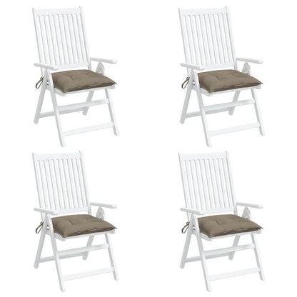 Chair Cushions 4 pcs Taupe 15.7"x15.7"x2.8" Oxford Fabric