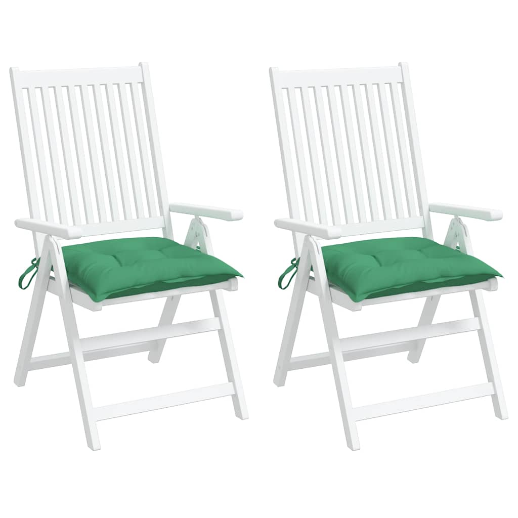 Pallet Cushions 2pcs Green 50x50x7 cm Oxford Fabric