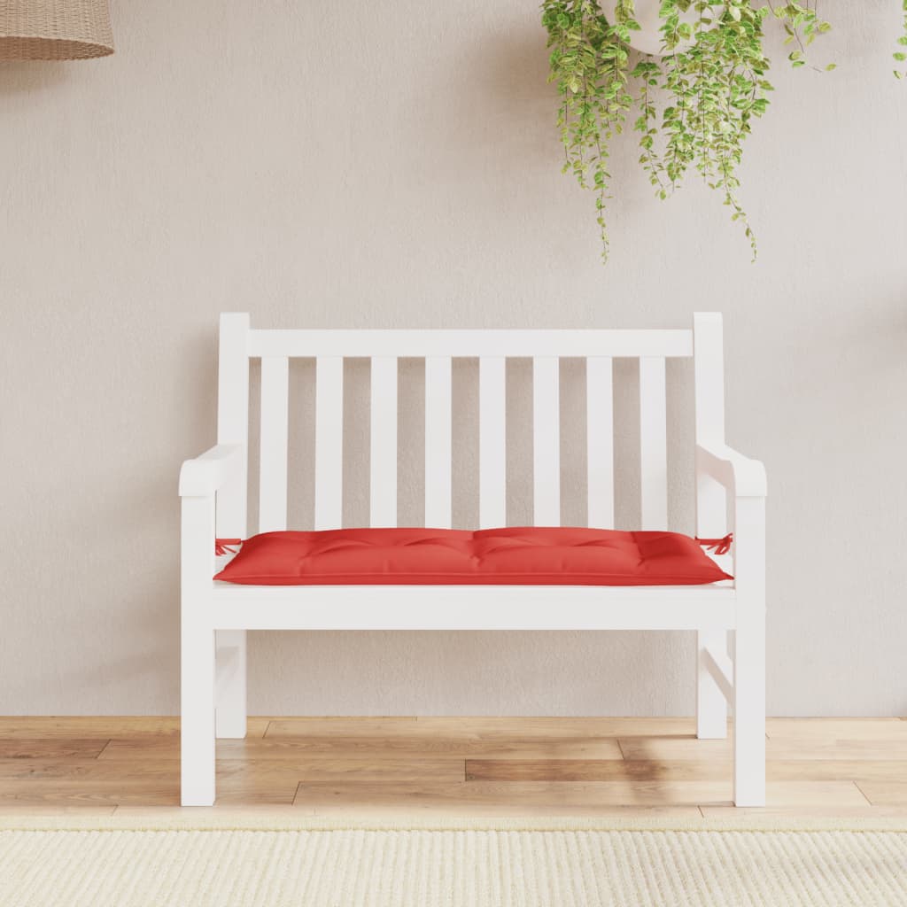Garden Bench Cushion Red 39.4"x19.7"x2.8" Oxford Fabric