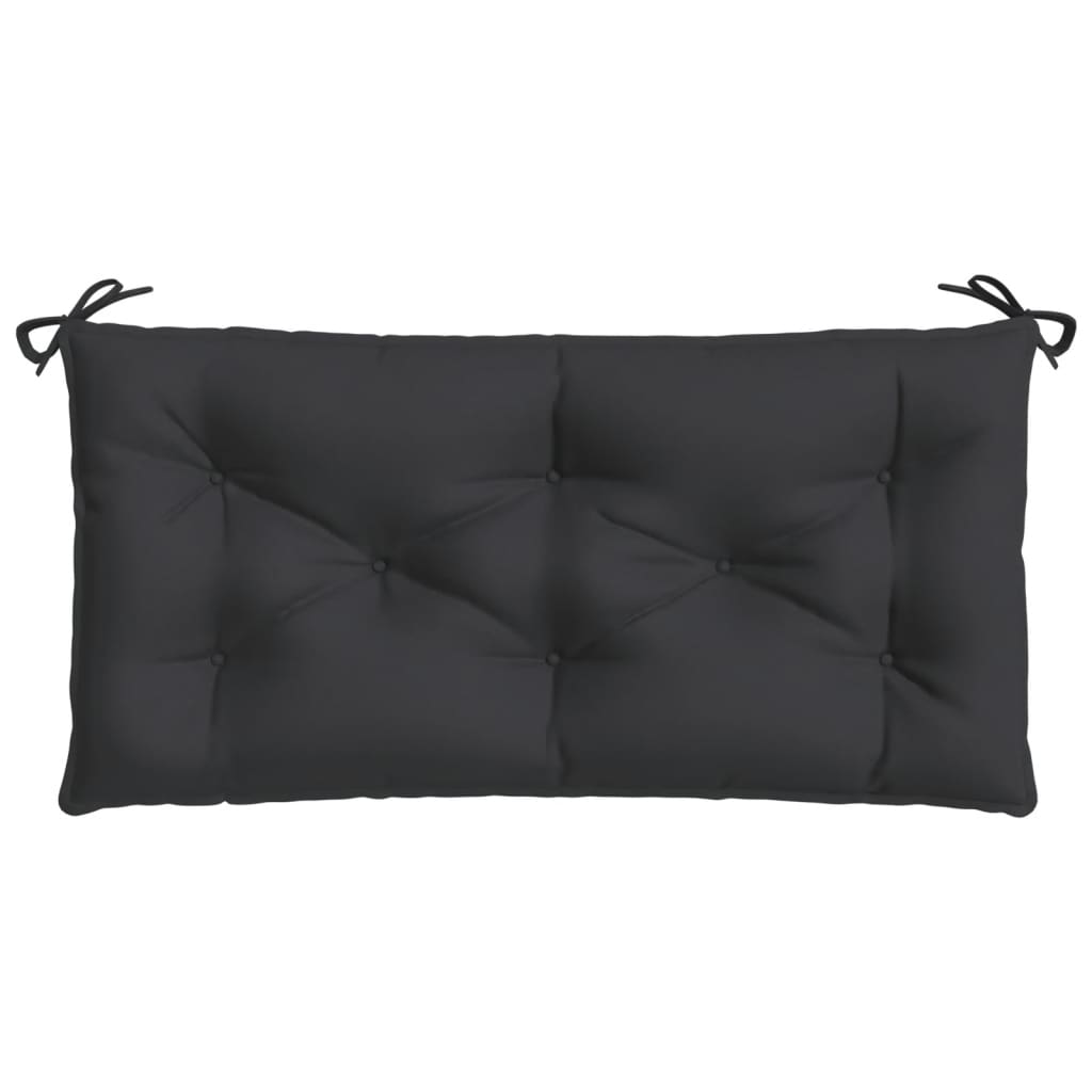Garden Bench Cushion Black 39.4"x19.7"x2.8" Oxford Fabric