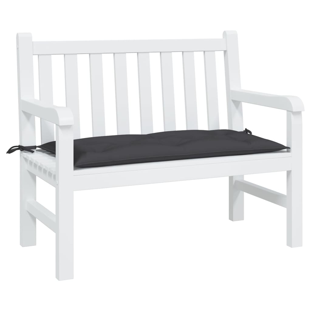 Garden Bench Cushion Black 39.4"x19.7"x2.8" Oxford Fabric