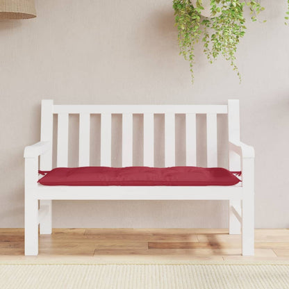 Garden Bench Cushion Wine Red 47.2"x19.7"x2.8" Oxford Fabric