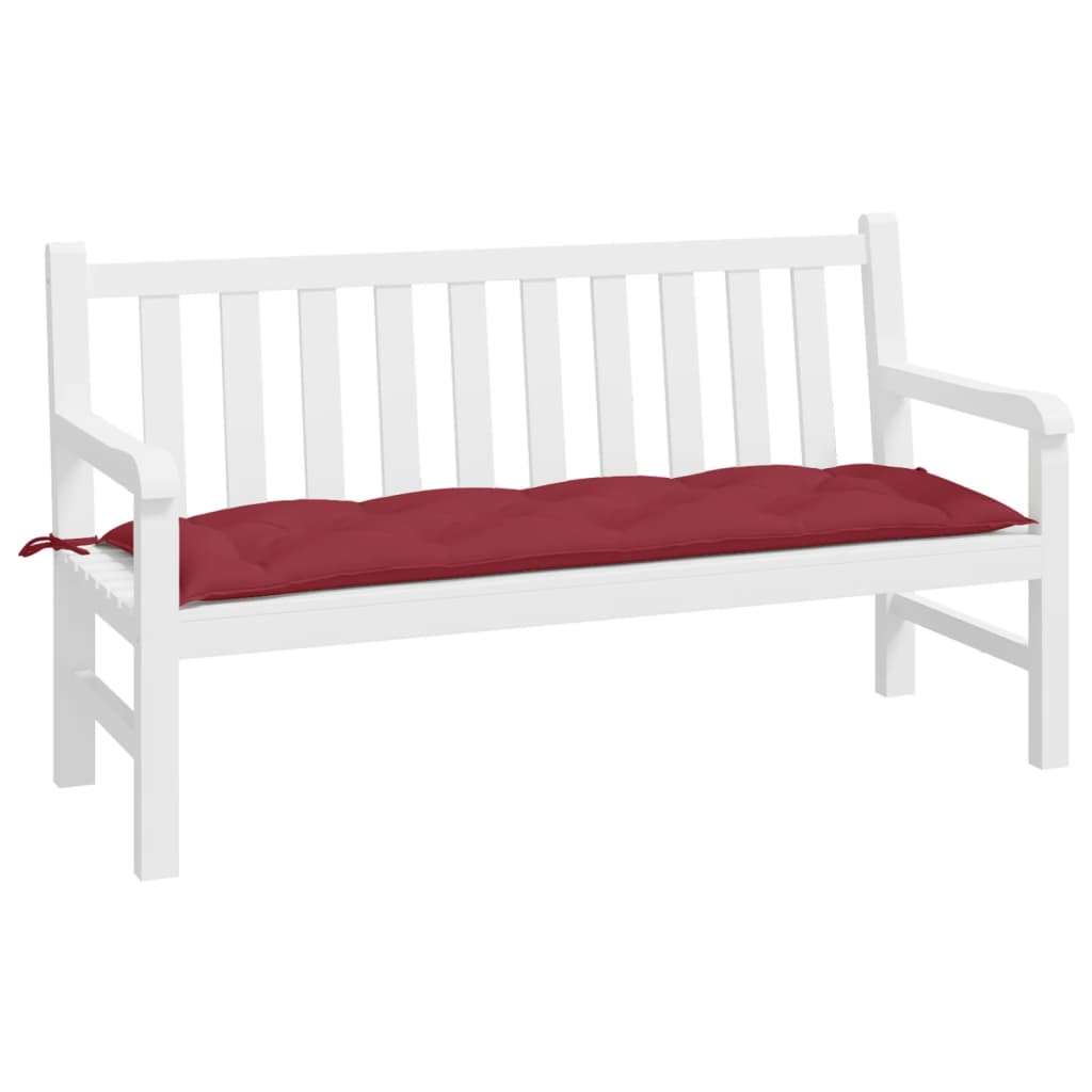 Garden Bench Cushion Wine Red 59.1"x19.7"x2.8" Oxford Fabric