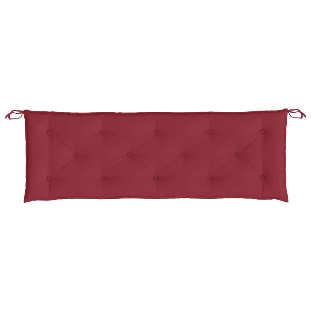 Garden Bench Cushion Wine Red 59.1"x19.7"x2.8" Oxford Fabric