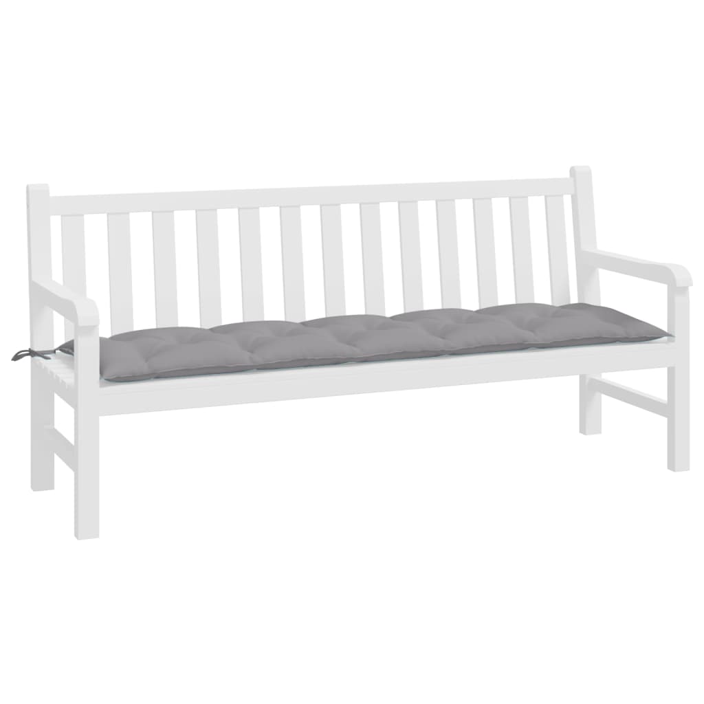 Garden Bench Cushion Gray 70.9"x19.7"x2.8" Oxford Fabric