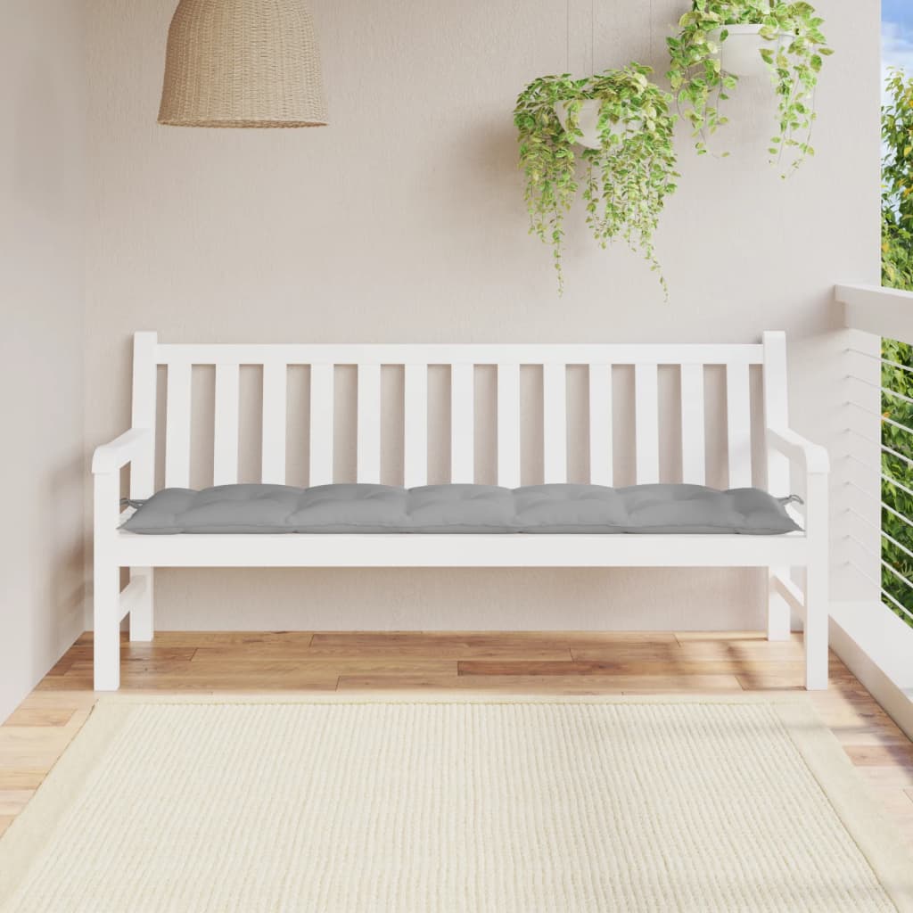Garden Bench Cushion Gray 70.9"x19.7"x2.8" Oxford Fabric
