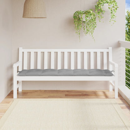 Garden Bench Cushion Gray 70.9"x19.7"x2.8" Oxford Fabric