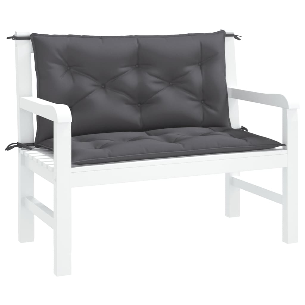 Garden Bench Cushions 2pcs Anthracite 39.4"x19.7"x2.8" Oxford Fabric