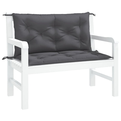 Garden Bench Cushions 2pcs Anthracite 39.4"x19.7"x2.8" Oxford Fabric