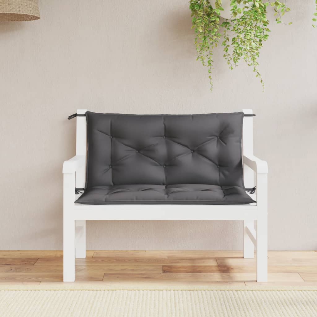 Garden Bench Cushions 2pcs Anthracite 39.4"x19.7"x2.8" Oxford Fabric