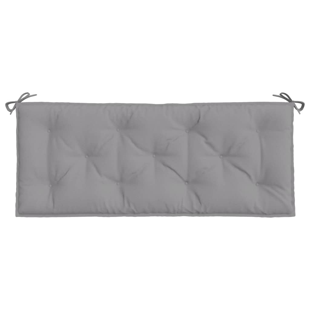 Garden Bench Cushions 2pcs Gray 47.2"x19.7"x2.8" Oxford Fabric