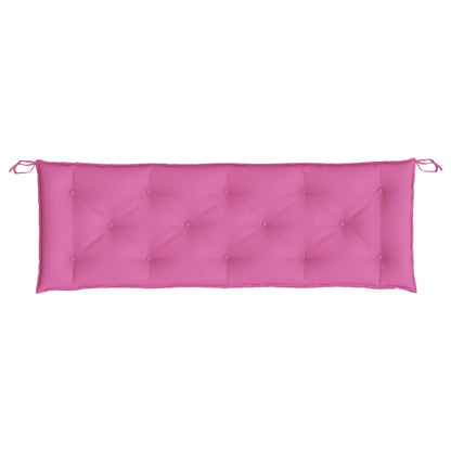 Garden Bench Cushions 2pcs Pink 59.1"x19.7"x2.8" Fabric
