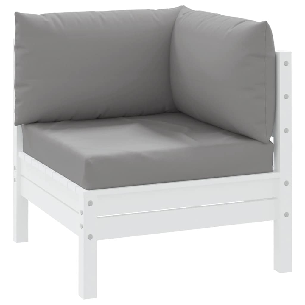 Pallet Cushions 3 pcs Grey Oxford Fabric