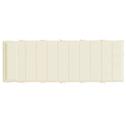 Sun Lounger Cushion Cream 70.9"x23.6"x1.6" Oxford Fabric